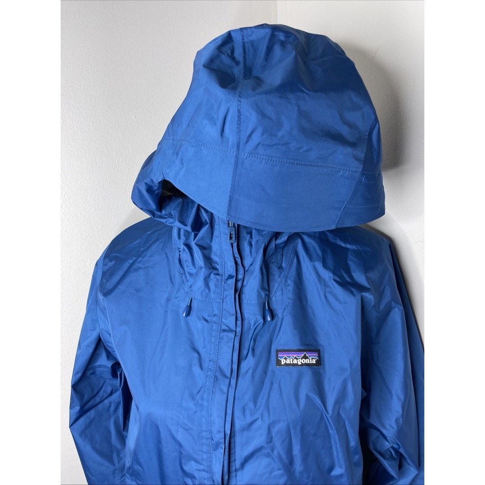 Patagonia Torrentshell Jacket Mens Blue Pullover H2No Rain Windbreaker XS - Picture 5 of 9